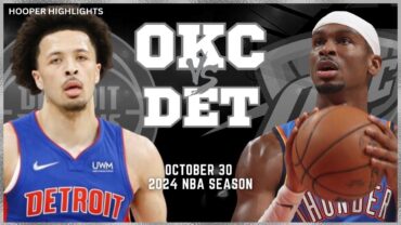 Detroit Pistons vs Oklahoma City Thunder Full Game Highlights  Oct 30  2024 NBA Season