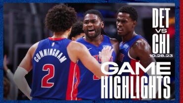 GAME HIGHLIGHTS: Pistons Win Home Opener vs Chicago