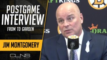 Jim Montgomery on BruinS RALLY  from 2Goal deficit to Beat Panthers