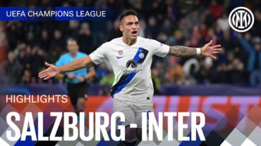 SALZBURG 01 INTER  HIGHLIGHTS  UEFA CHAMPIONS LEAGUE 23/24 ⚽⚫🔵