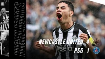 Newcastle United 4 PSG 1  Champions League Highlights