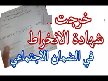 استخراج شهادة الانتساب في الضمان الاجتماعي + الملف الكامل لاستخراجها