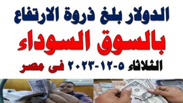 سعر الدولار اليوم  أسعار الدولار اليوم /اسعار الدولار السوق السوداء اليوم في مصر الثلاثاء 2023/12/5