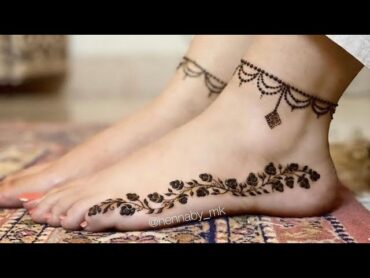 رسومات حنه علي القدمين 2022 ♥ Henna drawings on the legs ♥