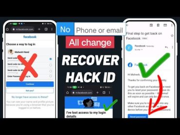 How to Recover Facebook Hacked account without Email and Phone number 2024  fb hack recover 2024