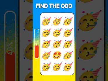 HOW GOOD ARE YOUR EYES 😭  Part 122  Find The Odd Emoji Out  emojichallenge puzzlegame quiz