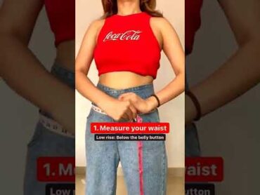 How To Measure Your Jeans Size Ft. Anushka Hazra 👖⁣  POPxo Fashion