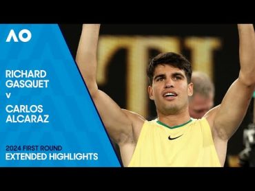 Richard Gasquet v Carlos Alcaraz Extended Highlights  Australian Open 2024 First Round