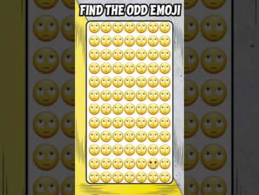 Find the odd emoji🧐857 quickbrain howgoodareyoureyes oddoneout quiz emojichallenge eyetest