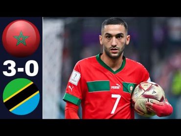 ملخص مباراة المغرب وتنزانيا 30  كأس أمم أفريقيا 2024