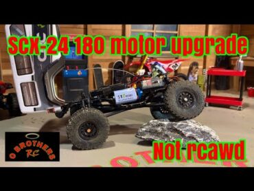 Scx24 180 size motor upgrade trx4m fms