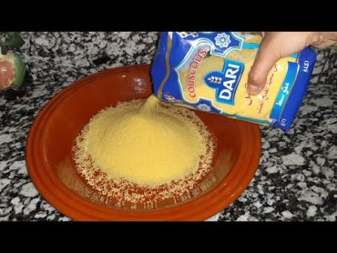 طريقة لطهي ام تفوير كوسكوس في نصف ساعة فقط 👌couscous marocain