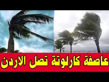 رياح قوية 127 كم.س وامطار غزيرة بسبب العاصفة الاطلسية كارلوتة  امطار عاصفية اليوم بالاردن