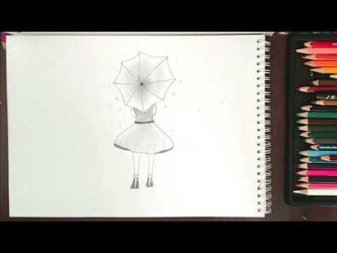 ‏How to draw a girl / رسم بنوته بالرصاص بطريقه سهله وبسيطهبنت girl رسومات بالرصاص art drawing