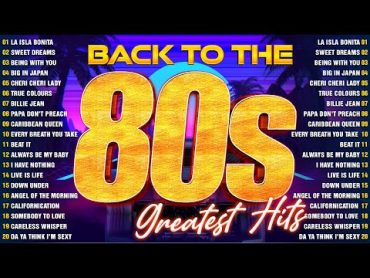 80s Greatest Hits  Best 80s Songs  80s Greatest Hits Playlist Best Music Hits 80s  Best Of The 80