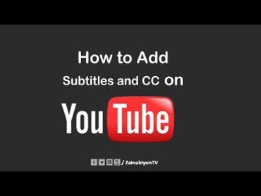 How to Add Subtitle on a YouTube Video  [Arabic, Azeri Sub]