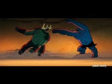 Genndy Tartakovsky Primal Mutated  Spear vs MonkeyBoy