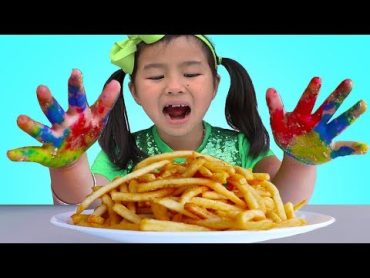 Johny Johny Yes Papa  Jannie & Wendy Pretend Play Wash Your Hands Nursery Rhymes Song