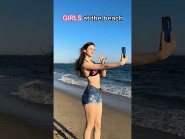 GUYS vs GIRLS at the beach 🏖️ 😂