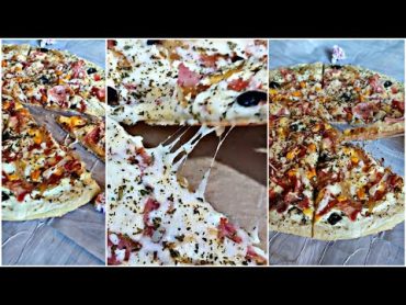 بيتزا 🍕 بالصلصة البيضاء سر نجاح الصلصة والعجين جربيها ودعي معايا راائعة بيتزا