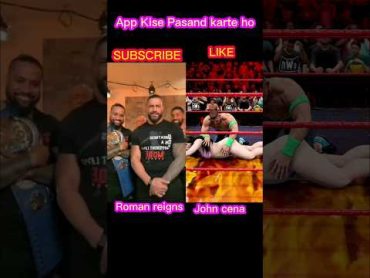 Roman reigns vs John cena short viral trending viralshort wwe wrestler