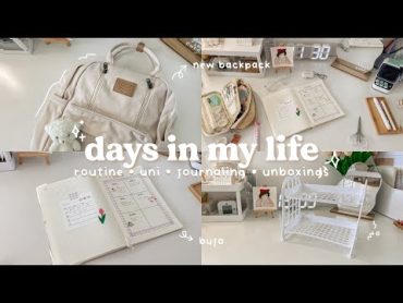 days in my life 🌷routine, university, journaling, unboxing cute things 🧸