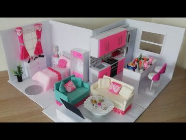 how to make barbie doll house صنع منزل لباربي