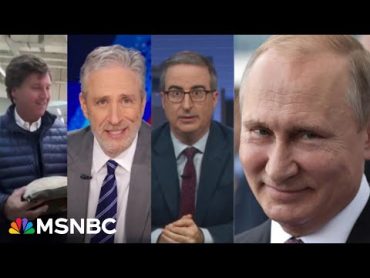 Mortifying: See Tucker Carlson mocked and rebuked by Jon Stewart, John Oliver and Putin himself