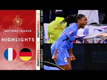 DFB women miss first Olympic chance!  France vs. Germany 21  Highlights  Women&39;s Nations League