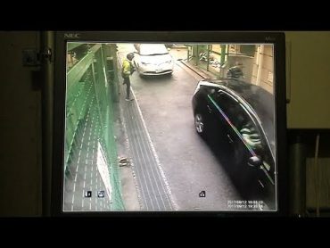 神戸の発砲事件の現場近くに設置された防犯カメラの映像　射殺された男性はボディーガード役か