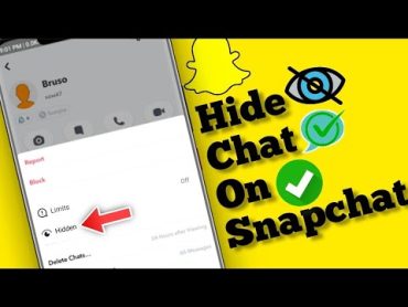 How to hide chat on Snapchat  Hide text on Snapchat  Hide messages on Snapchat