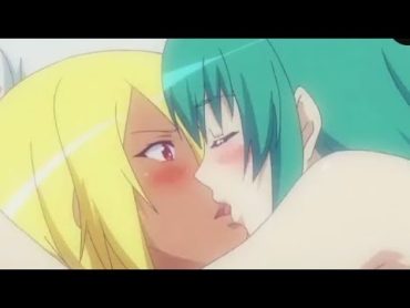 Yuri anime kiss scene 3