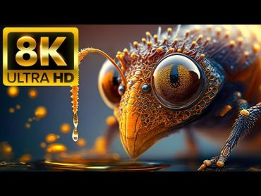 THE INSECT  8K (60FPS) ULTRA HD  With Nature Sounds (Colorfully Dynamic)