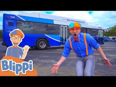 Blippi Explores a Bus!  Learn About Vehicles For Kids  Educational Videos For Toddlers