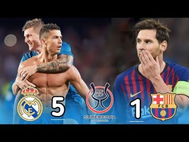 ملخص مباراة ريال مدريد~ برشلونة 51 السوبر الاسباني [2017] جنون فهد العتيبي 💥 جودة عالية 1080p