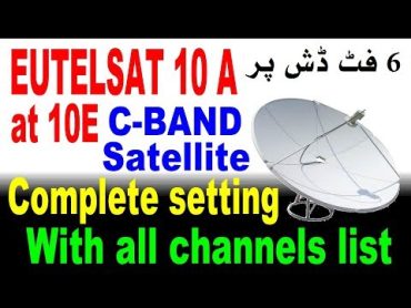 Eutelsat 10A at 10e C band complete setting