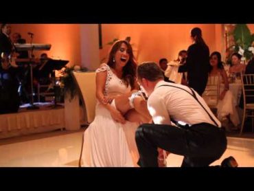 Garter Toss and Bouquet Toss  Creager Wedding 2014