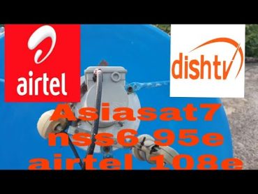 4fit dish pa 3 satellite sat Asiasat7 105enss6 95eairtel 108e