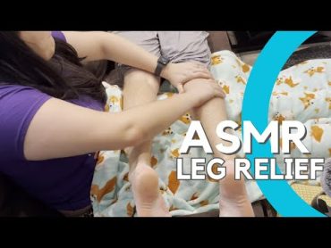 ASMR Leg Massage for Runners Relief  Leg Massage, Trace, and Tickle  No Talking