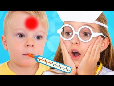 Doctor check up Song  Children Songs with Alicia and Alex by Sunny Kids Songs