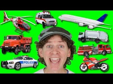 A to Z Alphabet Vehicles Chant with Matt  Learn Vehicles and Transport Names  Alphabet for Kids