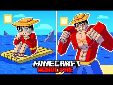 I Survived 100 DAYS as LUFFY from ONE PIECE in HARDCORE Minecraft!