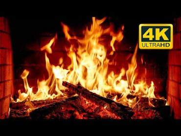 🔥 Cozy Fireplace 4K (12 HOURS). Fireplace with Crackling Fire Sounds. Crackling Fireplace 4K