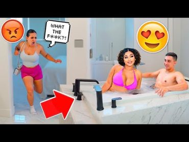 TAKING A BATH With Another GIRL To See My Girlfriends Reaction!! *ALMOST BROKE UP*