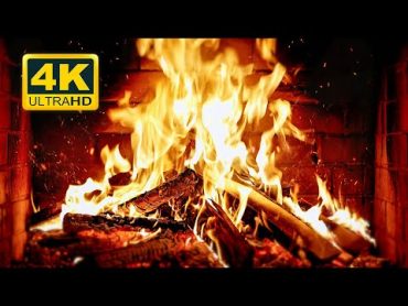 🔥 Cozy Fireplace 4K (12 HOURS). Fireplace with Crackling Fire Sounds. Crackling Fireplace 4K