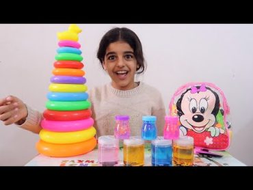 لارا تبيع السلايم مقابل العاب الاطفال !! Slime and baby games