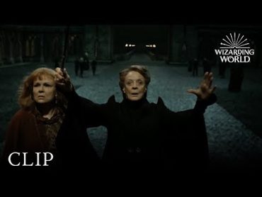 Professor McGonagall Protects Hogwarts  Harry Potter and the Deathly Hallows Pt. 2