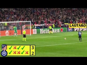 Atletico Madrid vs Inter Milan (32) Full PenaltyShootout!