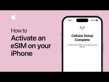 How to activate an eSIM on your iPhone  Apple Support