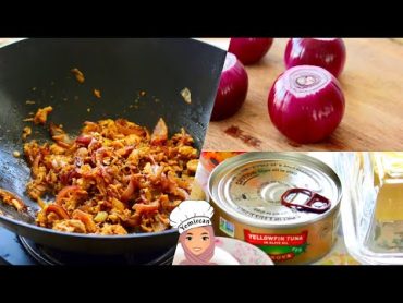 Cooked Tuna In Just 5 Minutes  علبة تونة وحبة بصل والذ وجبة في 5 دقايق فقط